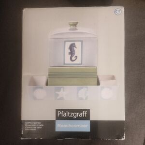 Pfaltzgraff Beachcomber Seahorse Coffee Set